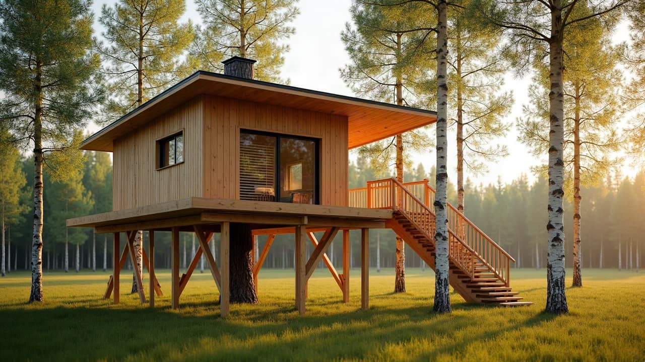 Poteaux ou tronc vivant, quand préférer la cabane sur pilotis