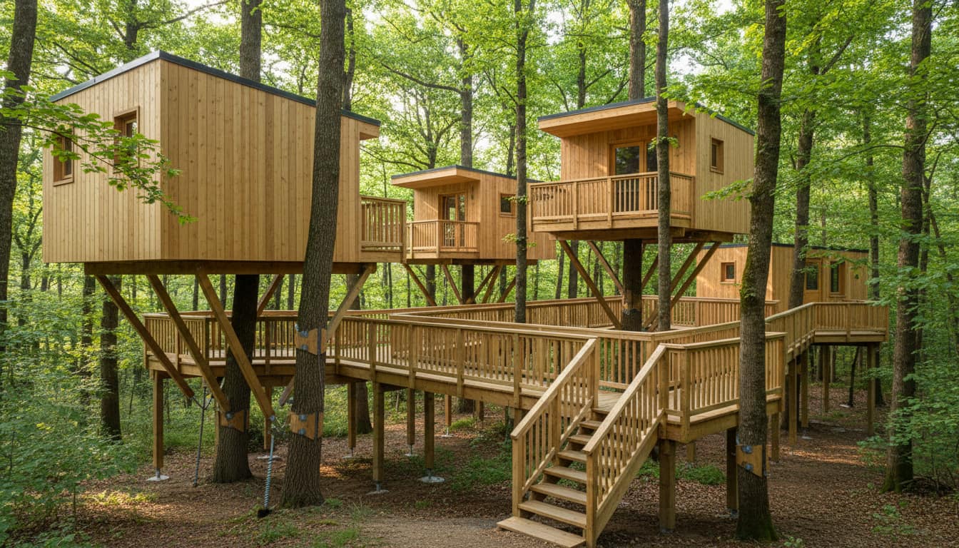 Glamping en cabanes perchées, monter un site rentable et sûr